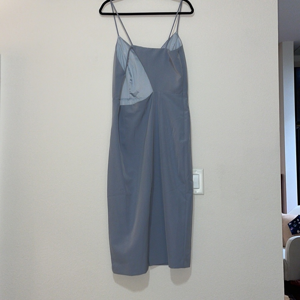 Bardot Open Back Dress in Dusty Blue SZ US 12/XL NWT - Picture 5 of 6
